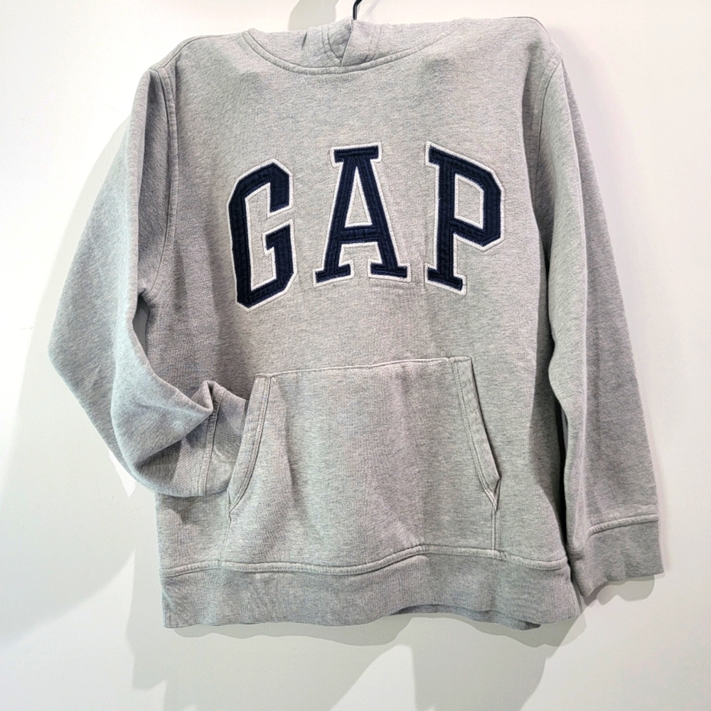 GAP Hoodie Heather grey unisex Kids size XLARGE